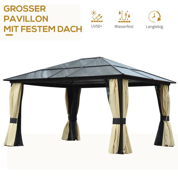 Luksus Pavillon, 430x360x280 cm, Brun