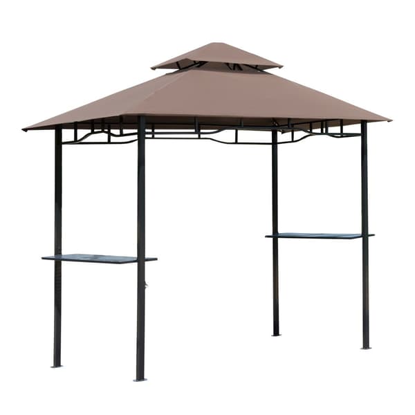 Grill Pavillon, 245x148x252 cm, Brun og Sort