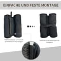 Miniatyrbillede 5 af 9: Pavillon Stand, 4er-Set, Φ14 x H42 cm, Sort