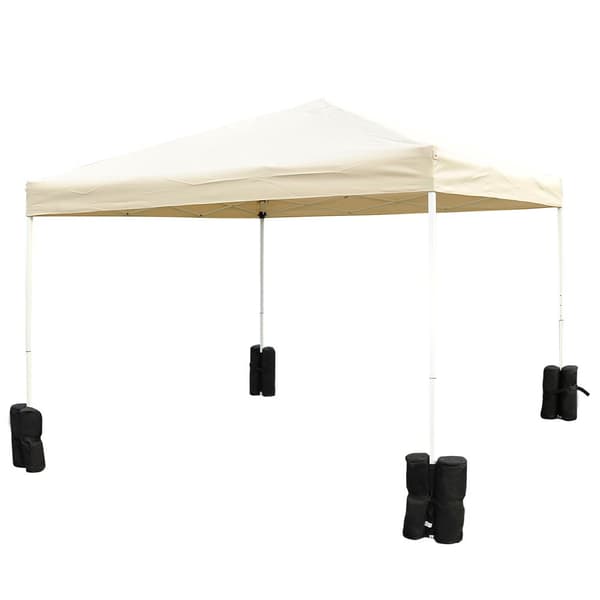 Pavillon Stand, 4er-Set, Φ14 x H42 cm, Sort