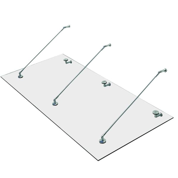 Baldakin, (L), 200x90 cm, Klar Glas