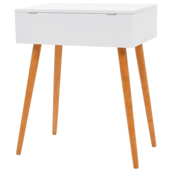 vidaXL sminkebord med spejl MDF 60 x 40 x 75 cm