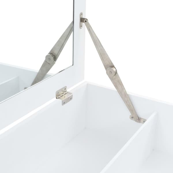 vidaXL sminkebord med spejl MDF 60 x 40 x 75 cm