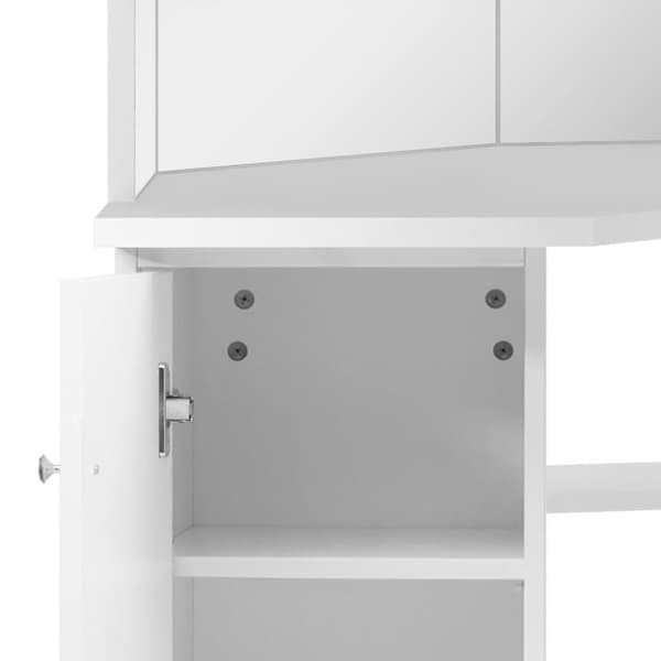 vidaXL toiletbord hjørnebord