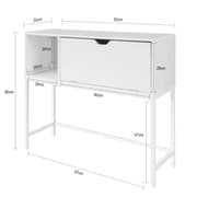 SoBuy Konsolbord / kommode, hvid, FSB21-W