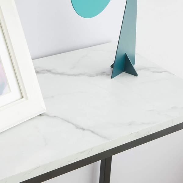 SoBuy Pladsbesparende Sidebord Konsolbord marmormønstret Længde 80 cm  Bredde 30 cm Højde 75 cm FSB29-SCH