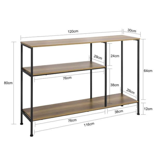 SoBuy, Avlastningsbord, Soffbord, Hallmöbler, FSB35-PF