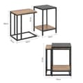 Miniatyrbild 2 av 9: SoBuy Satsbord set om 2, Sidobord, Soffbord, Cafébord, Laptopbord, FBT99-F