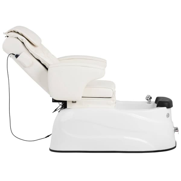 physa Elektrisk fotvårdsstol - Med fotbad - 105 W - 150 kg - Vit - Rygg- och nackmassage