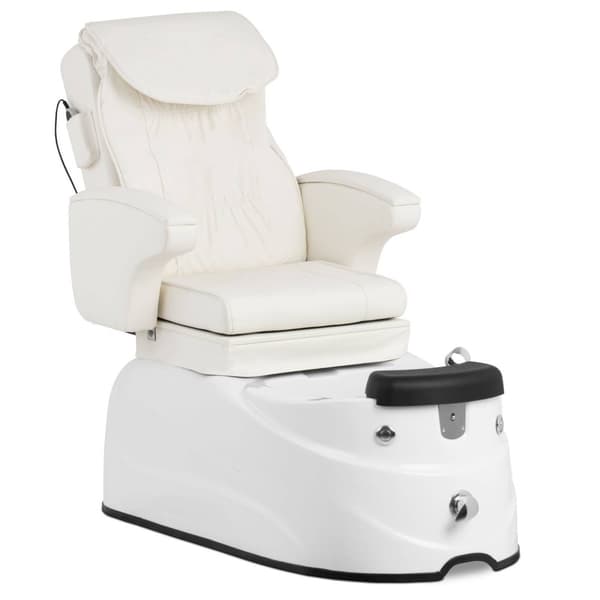 physa Elektrisk fotvårdsstol - Med fotbad - 105 W - 150 kg - Vit - Rygg- och nackmassage