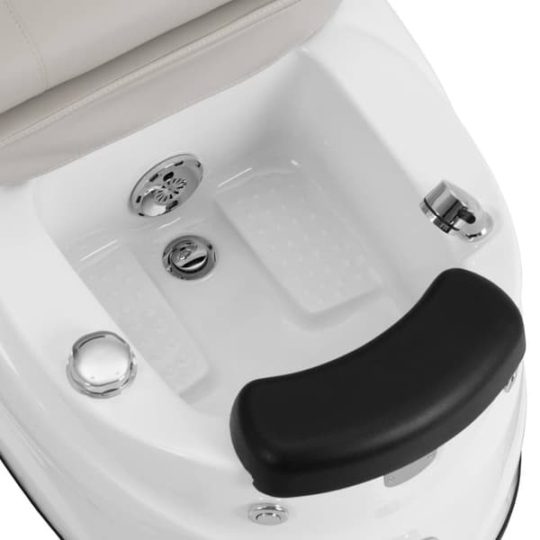 physa - Elektrisk fotvårdsstol - Med upplyst fotbad och massagefunktioner - 105 W - 150 kg - Beige