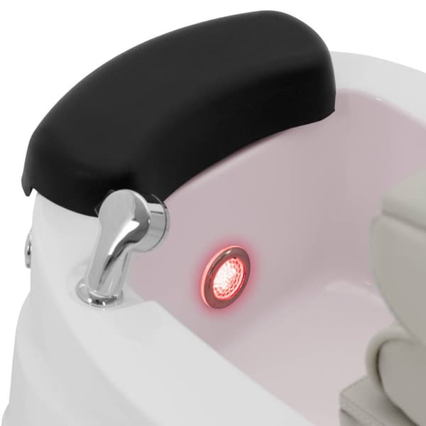 physa - Elektrisk fotvårdsstol - Med upplyst fotbad och massagefunktioner - 105 W - 150 kg - Beige