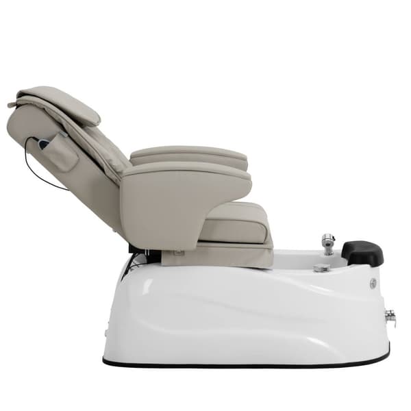 physa - Elektrisk fotvårdsstol - Med upplyst fotbad och massagefunktioner - 105 W - 150 kg - Beige