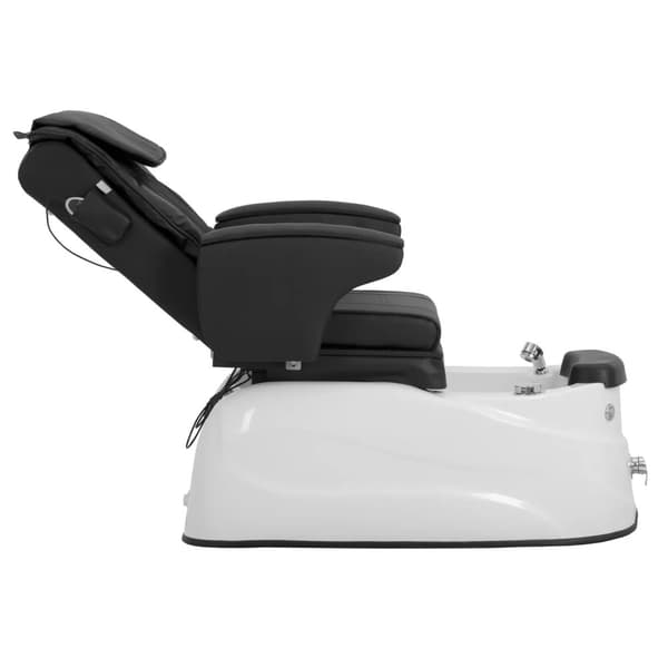 physa - Elektrisk fotvårdsstol - Med upplyst fotbad och massagefunktioner - 105 W - 150 kg - Svart