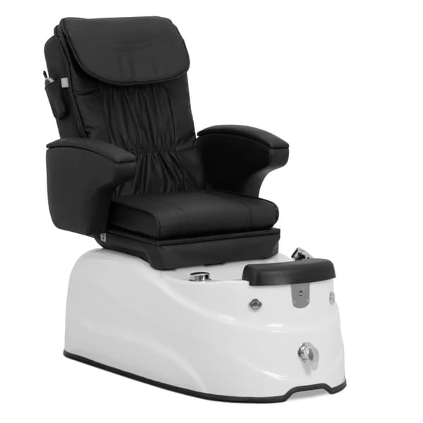 physa - Elektrisk fotvårdsstol - Med upplyst fotbad och massagefunktioner - 105 W - 150 kg - Svart