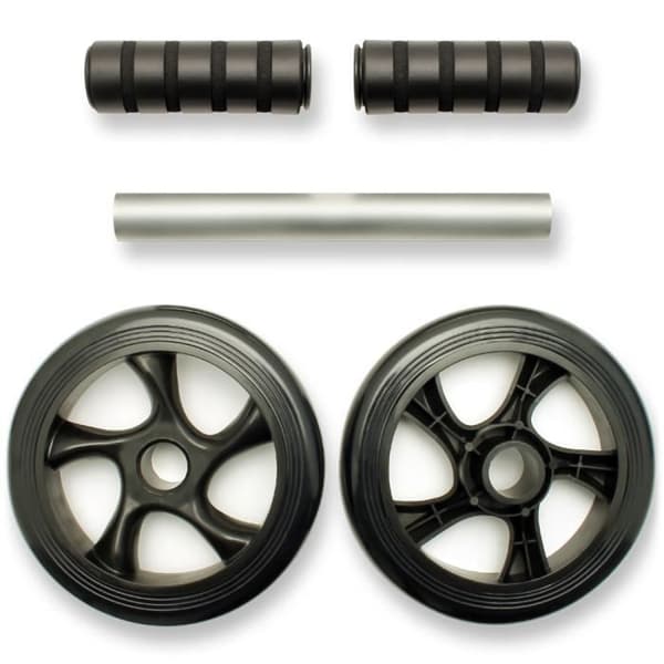 CampTeck Abdominal Wheel - ABS - Fitness Gym Bodybuilding - Grå - Magar, rygg, armar och axlar
