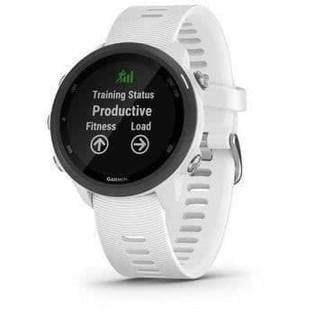 Garmin Forerunner 245 Music - Sportansluten klocka - Garmin Coach-funktion - GPS / integrerad Wifi - Vit