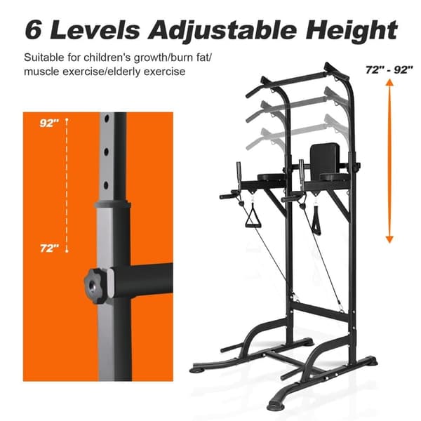 Multi Pull-Up Adjustable Power Tower Workout Station