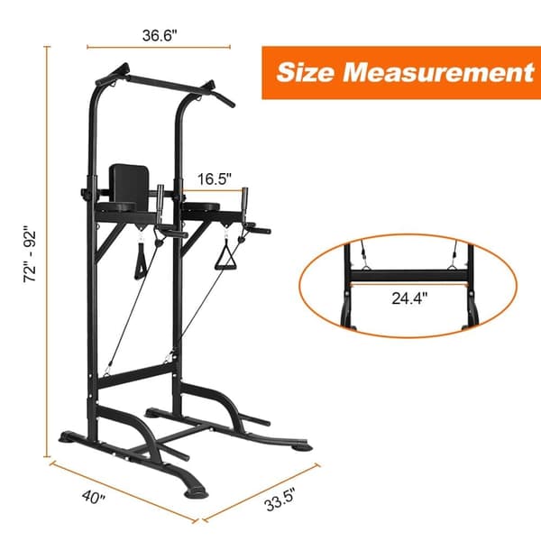 Multi Pull-Up Adjustable Power Tower Workout Station