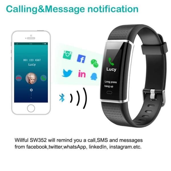 Fitness Tracker, Fitness Tracker Watch Activity med pulsmätare smart klocka waacth 1146