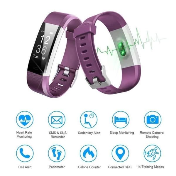 Connected Watch ID115 Smartwatch - Lila
