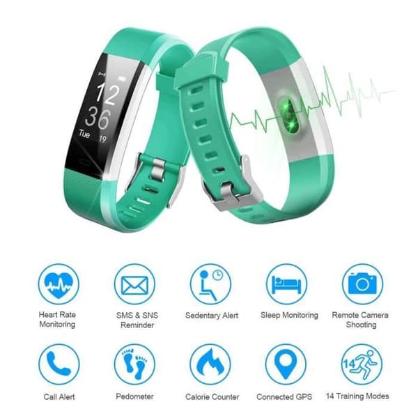 Connected Watch ID115 Smartwatch - Grön