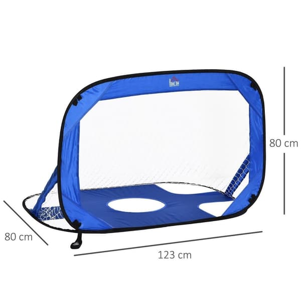 Rootz Football Goals Pop Up - Blå - Glasfiber, Stof, Plast - 48,42 cm x 31,49 cm x 31,49 cm