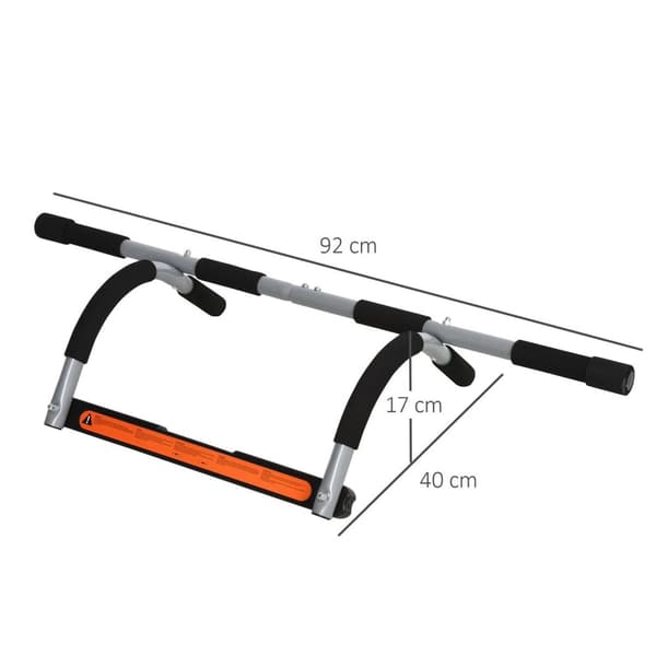 Rootz leuan nostotangon harjoituspidike - musta, harmaa - teräs, vaahto, pe - 36,22 cm x 15,75 cm x 6,69 cm