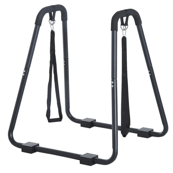 Rootz Dip Station med Sling Trainer - Sort - Stål - 35,43 cm x 31,88 cm x 36,41 cm