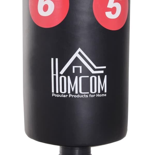 Rootz fristående boxningspåse - Vit, Röd - Hdpe, Pvc, Epe - 19,69 cm x 19,69 cm x 64,96 cm