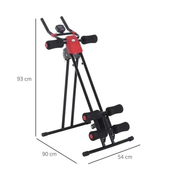 Rootz Magtränare - Tränare - Ryggtränare - Muskeltränare - Svart - 90 X 54 X 93 cm (LXBXH)