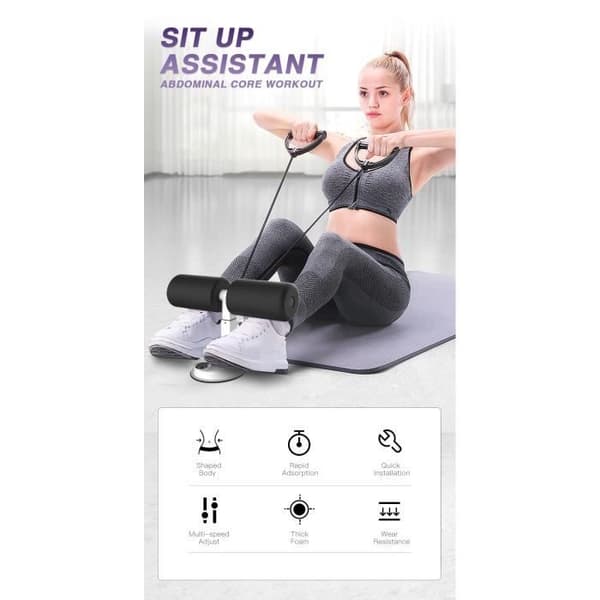 Sit Up Bar - ABS Trainer - Träningsutrustning - Självstartande - Magträning - Viktminskning