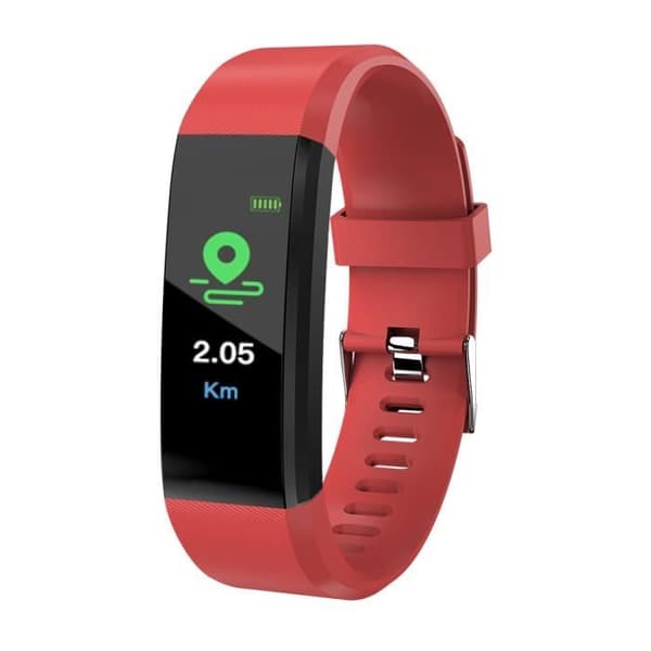 115plus Fitness Tracker Smart Armband Bluetooth Färgskärm Sportklocka Puls/blodtrycksmätare AC1424