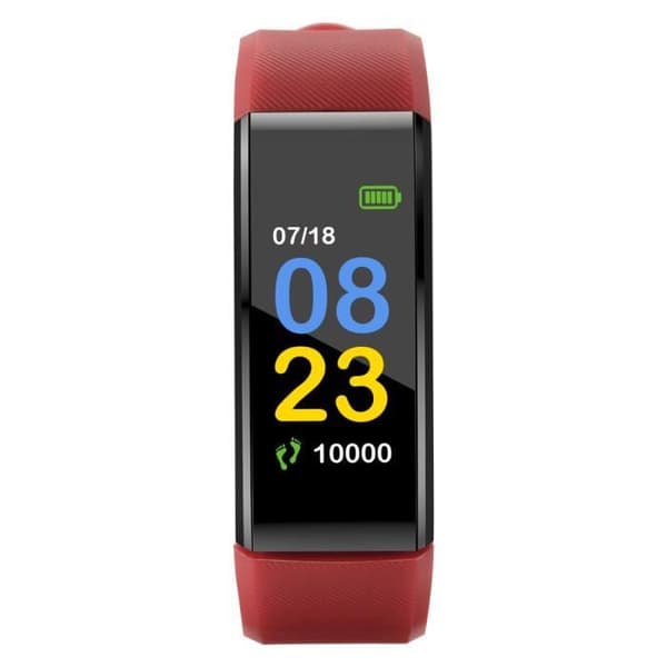 XCSOURCE 115plus Fitness Tracker Smart Armband Bluetooth Färgskärm Sportklocka Röd AC1424