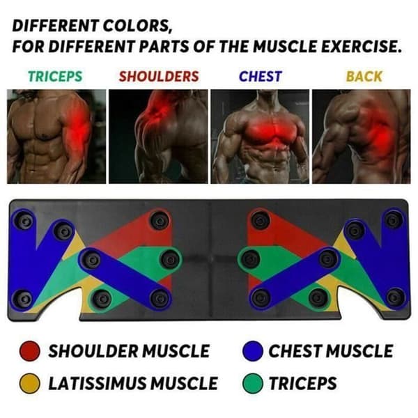 Multifunktions 9 i 1 Bodybuilding pumpbricka