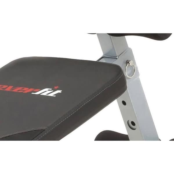 EVERFIT WBK-100 Abs Bench - Svart och grå - Fällbar - Foam rollers