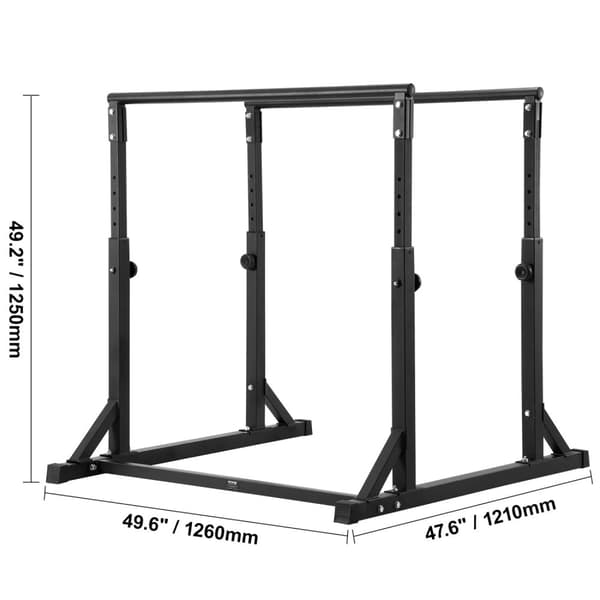 Dip Bar -asema, 800 lbs kapasiteetti, säädettävä korkeus,51 tuumaa