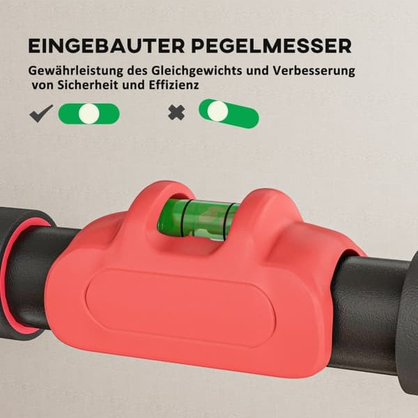 Rootz Justerbar Pull-Up Bar - Dørrammestang - Hjemmegymnastikudstyr - Waterpasindikator - 79-98 cm x 7,5 cm x 15 cm