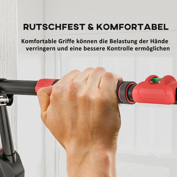 Rootz Justerbar Pull-Up Bar - Dørrammestang - Hjemmegymnastikudstyr - Waterpasindikator - 79-98 cm x 7,5 cm x 15 cm