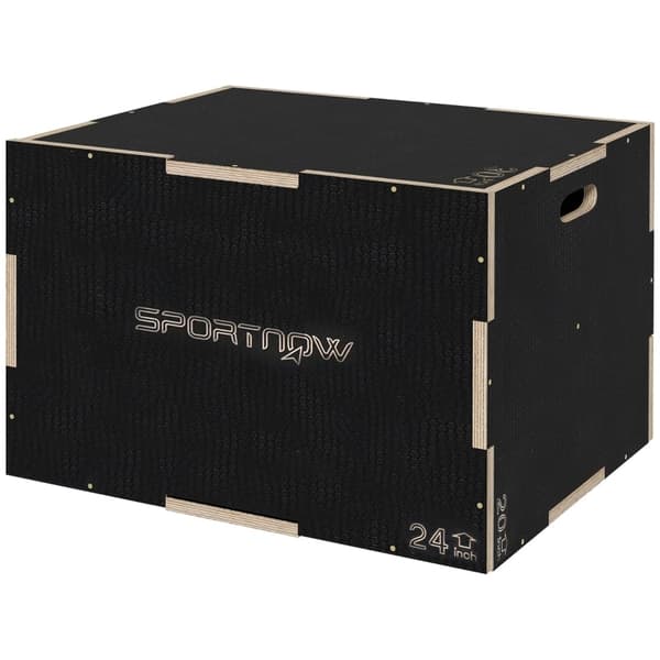 Rootz Wooden Plyometric Jump Box - Crossfit Jump Trainer - Box Jump Utrustning - Bokträ - 76cm x 61cm x 51cm