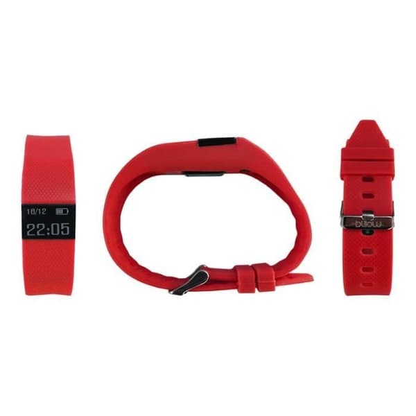 Billow XSB70 Activity Tracker med rött band 0,49" Monokrom Bluetooth 28g Röd