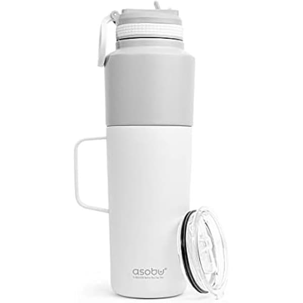 Gourdes - ASOBU - Tvåpack Flaska - 0.9 L + 0.6 L - Färg Vit - Unisex