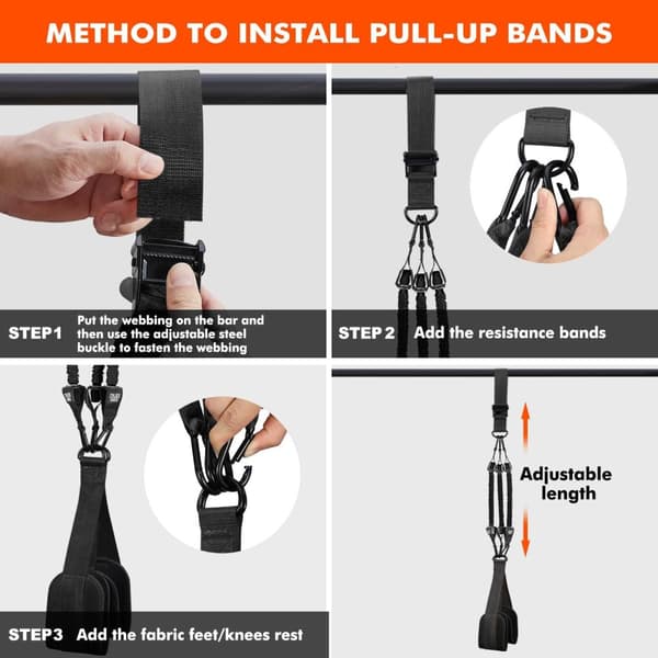 INF Pull up band / Training band pull ups - Pull up hjelpemiddel for styrketreningskondisjon