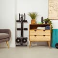 Miniatyrbild 3 av 5: Magmaskin - Drumfit - AB-tränare - Fällbar - LCD-skärm - Stöd för enheter