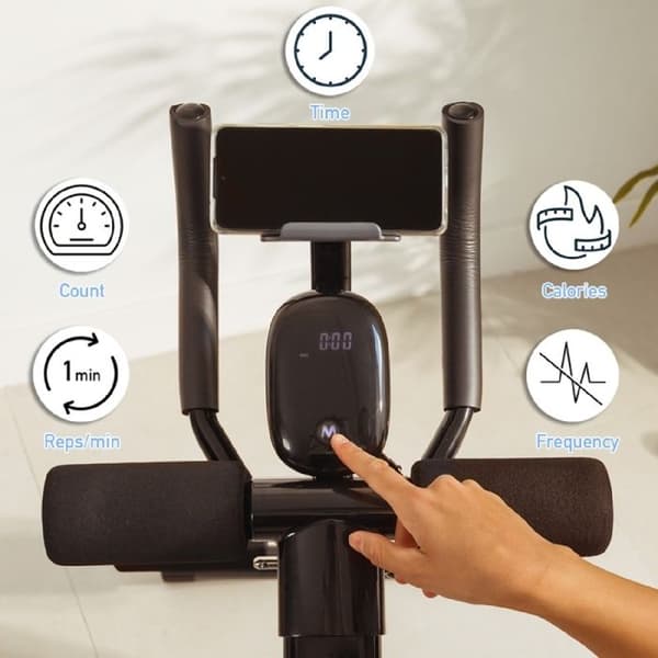 Magmaskin - Drumfit - AB-tränare - Fällbar - LCD-skärm - Stöd för enheter