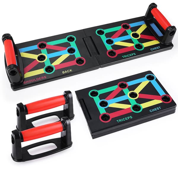 Push-Up Rack Board, Multi-Muskel Målretning, Kompakt og Bærbar,1 sæt