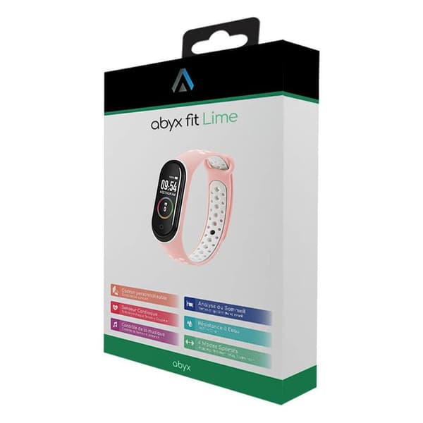 Aktivitetsarmband - Abyx - Fit Lime - Vattentät - Pulsmonitor - IP67