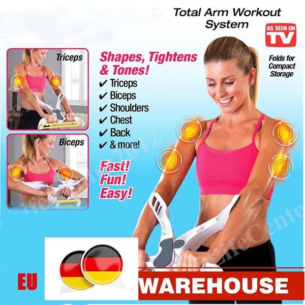 LCC® vadderade armstöd - Wonder Arms - Fitnesstillbehör för att stärka armarna - Vit