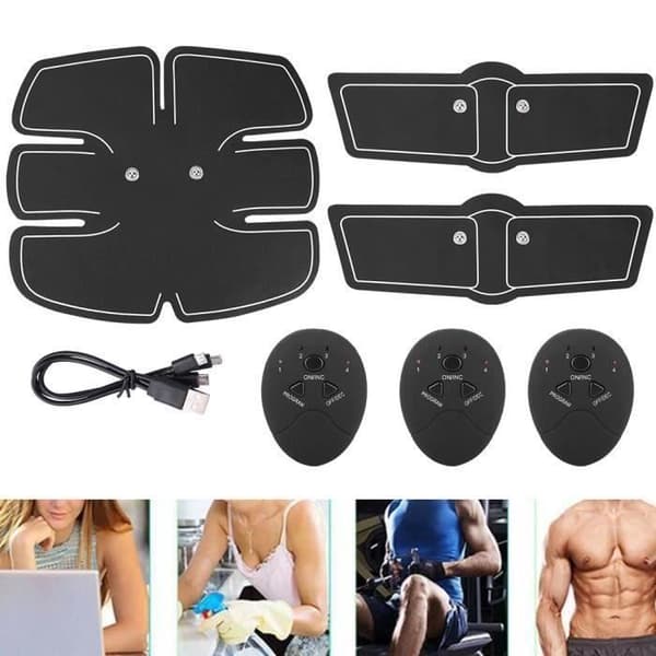 Magbälte - BOYOU - Uppladdningsbart - Toning - EMS - Fitness