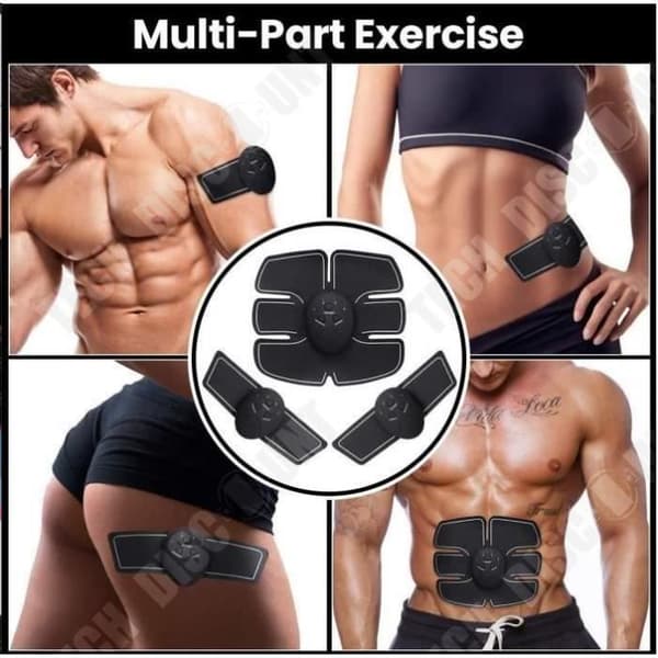apparel elektrostatisk stimulering elektrisk muskelmassage bälte abdominal utrustning tillbehör gym Lot 14